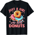 Just A Girl Who Loves Donuts Gifts Co. - Adult & Kids T-Shirts, Sweatshirts & Hoodies apparel design preview 1