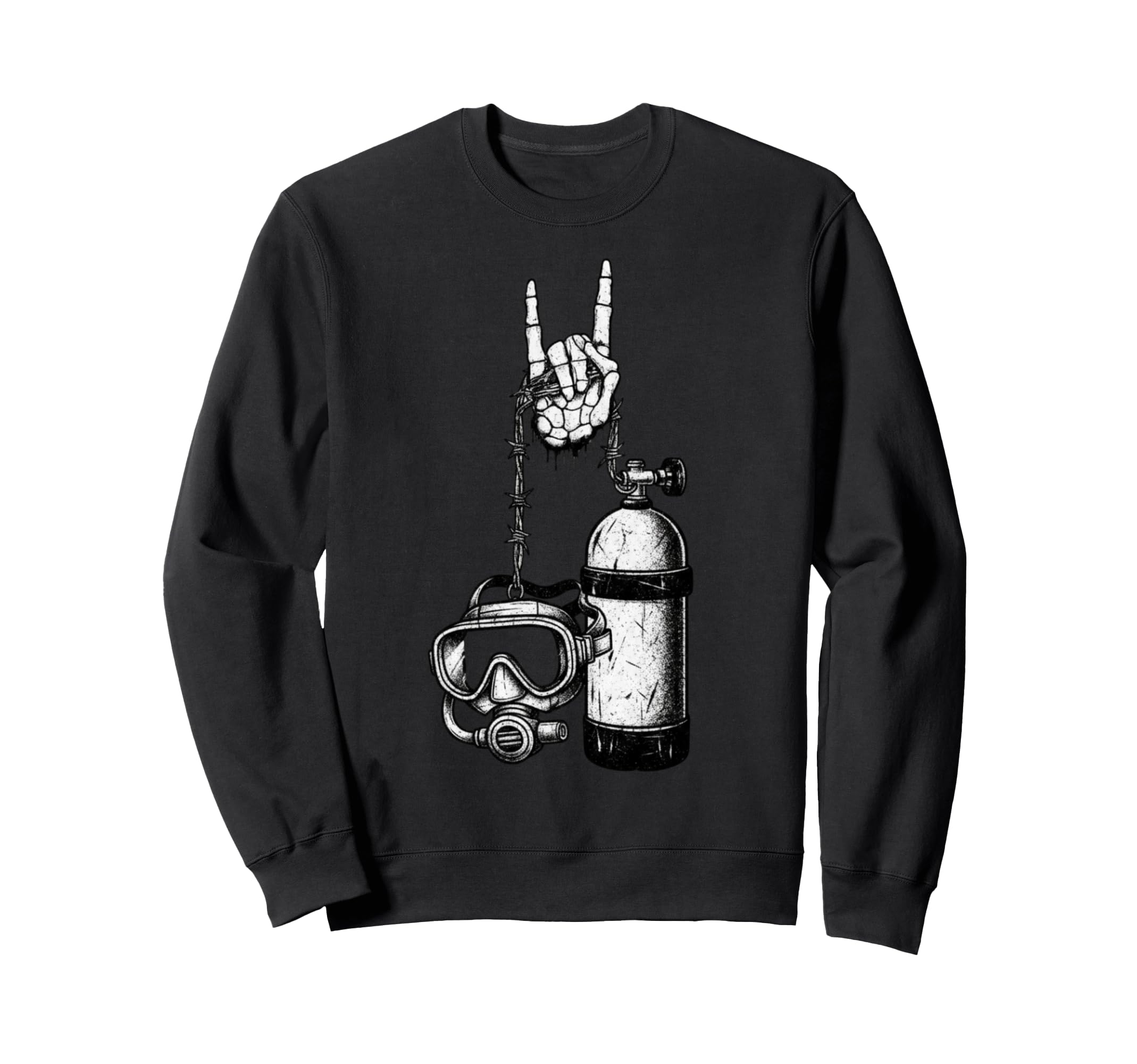 Scuba Diver Diving 90S Alt Metal Sweatshirt - Novelty Apparel Men Women - T-Shirt, Sweatshirt, Hoodie