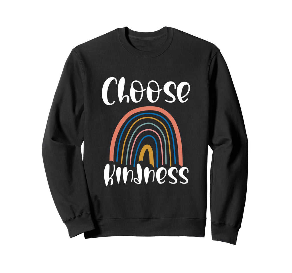 Choose Kindness Rainbow Boho Sweatshirt - Fun Novelty Design for Adults - T-Shirt, Sweatshirt, Hoodie