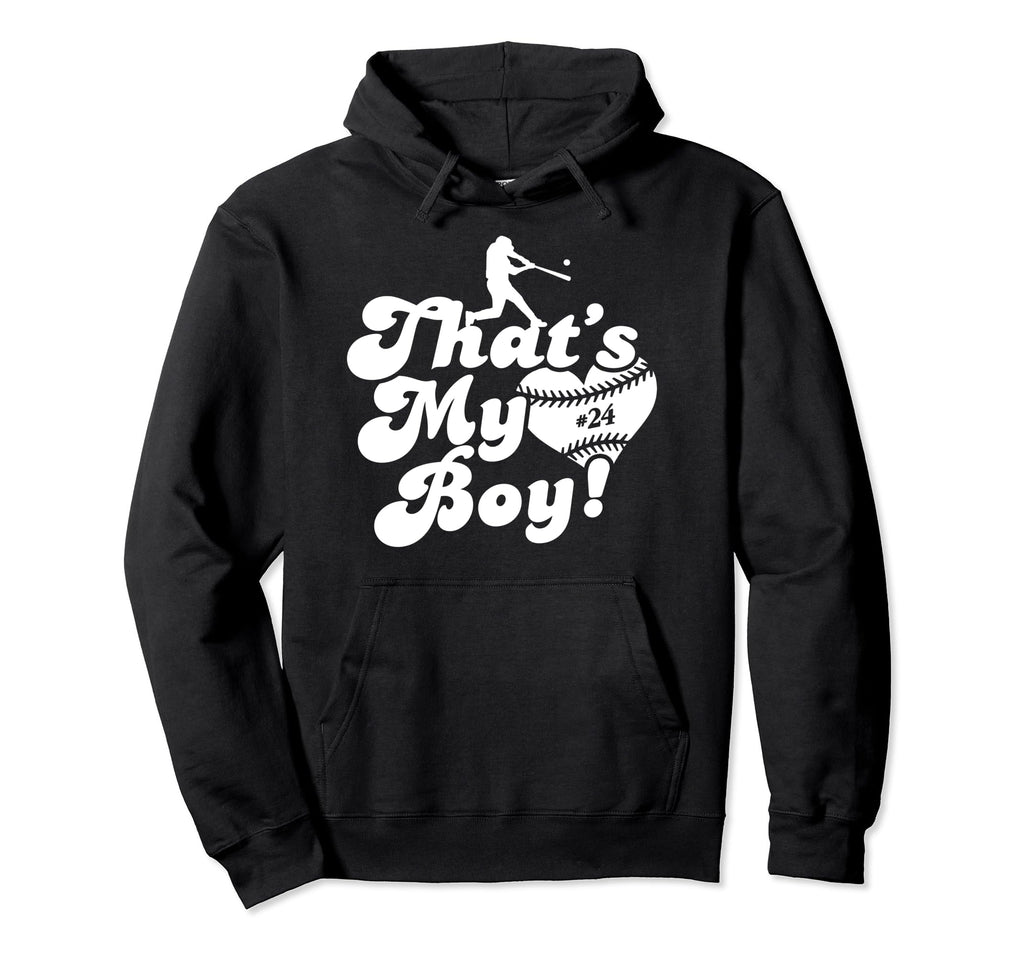 Thats My Baseball Mom Dad Custom 11 Hoodie - Novelty Apparel for Adults - T-Shirt, Sweatshirt, Hoodie