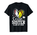 Senior Sister Class 2026 Baseball T-Shirt - Custom Art Print for Adults - T-Shirt, Sweatshirt, Hoodie