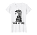 Wild And Free Boho Bohemian Hippie T-Shirt - Custom Art Print Men Women - T-Shirt, Sweatshirt, Hoodie