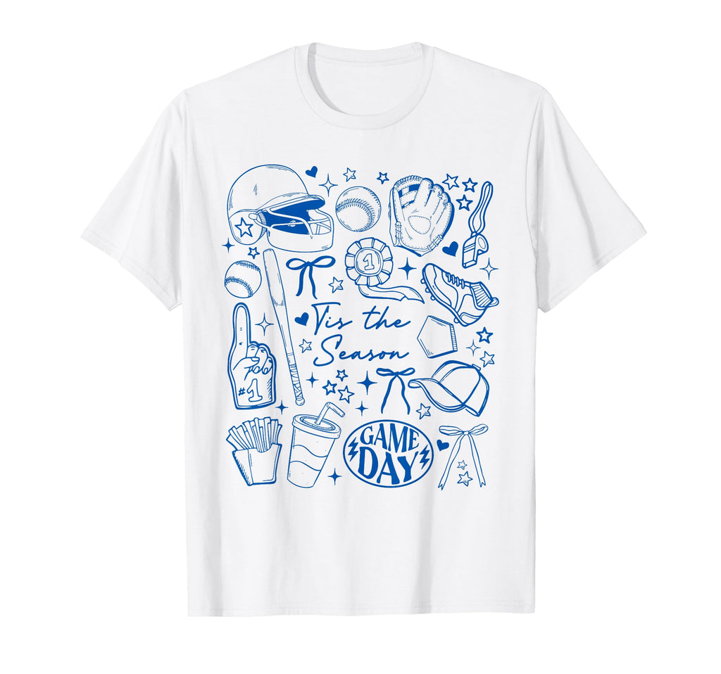 Funny Tis Season Baseball Moms Mothers T-Shirt - Custom Art Print Unisex - T-Shirt, Sweatshirt, Hoodie