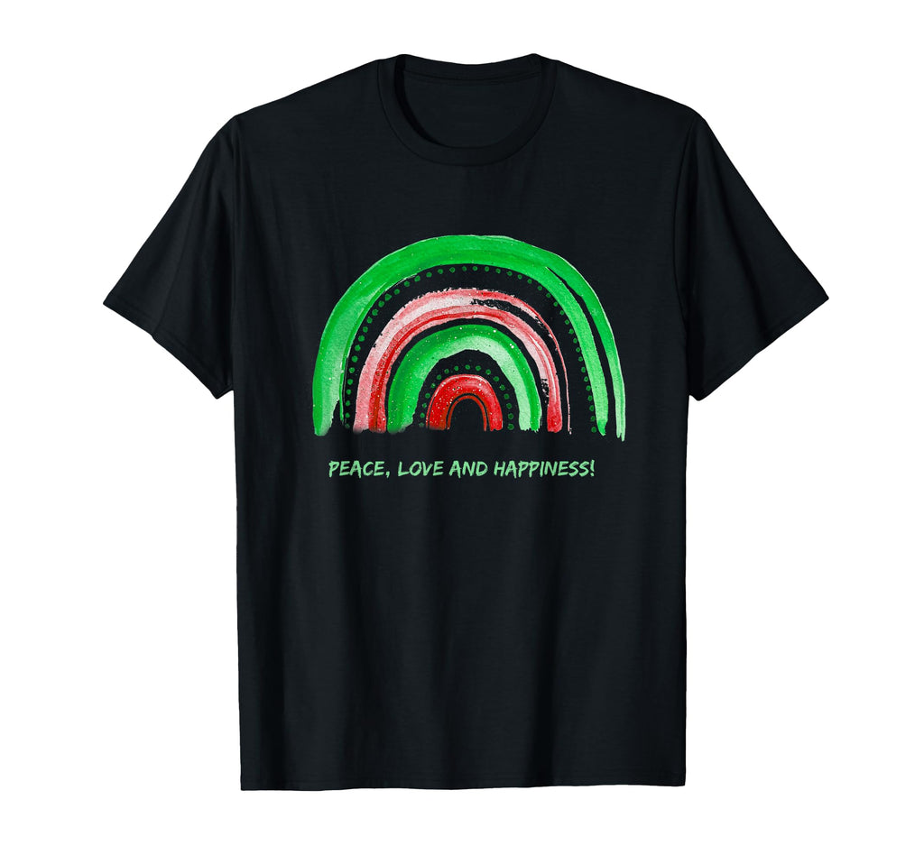 Peace Love And Happiness T-Shirt - Trendy Graphic Men Women - T-Shirt, Sweatshirt, Hoodie