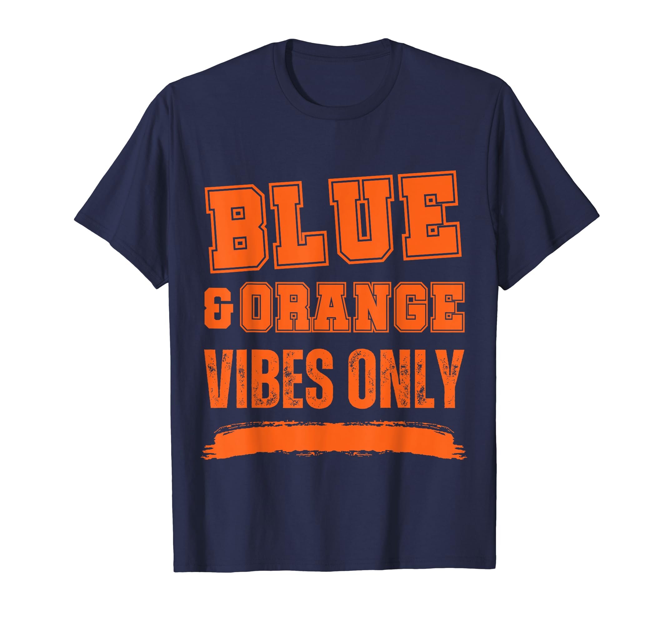 Blue And Orange Game Day T-Shirt - Minimalist Print Unisex - T-Shirt, Sweatshirt, Hoodie