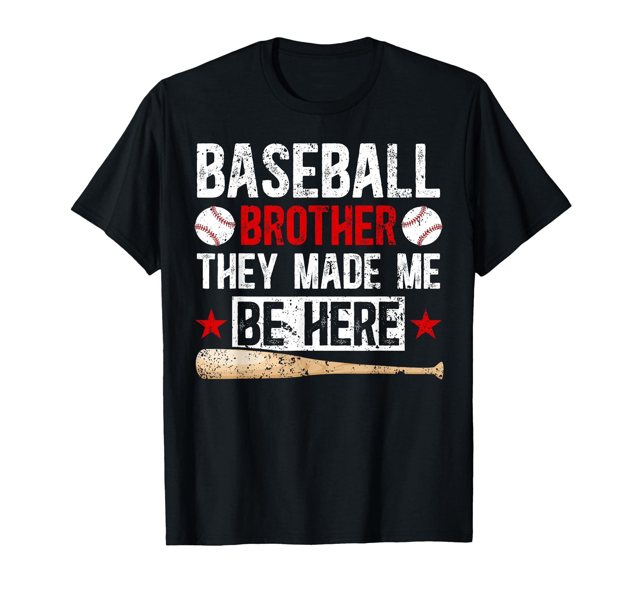 Baseball Brother Funny Baseball T-Shirt - Trendy Graphic for Adults - T-Shirt, Sweatshirt, Hoodie