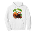 Red Panda Groovy Floral Watercolor Hoodie - Custom Art Print Men Women - T-Shirt, Sweatshirt, Hoodie