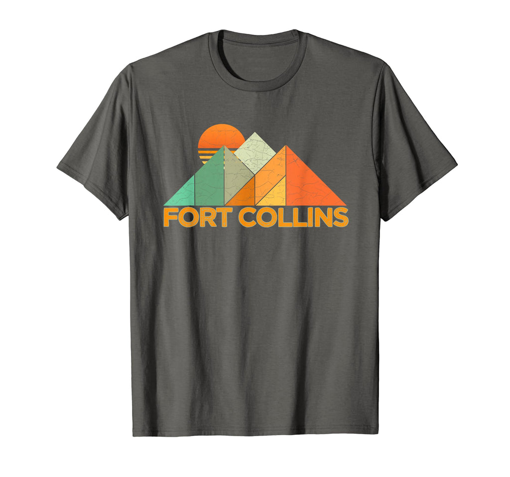 Fort Collins Co Distressed T-Shirt - Graphic Print Men Women - T-Shirt, Sweatshirt, Hoodie