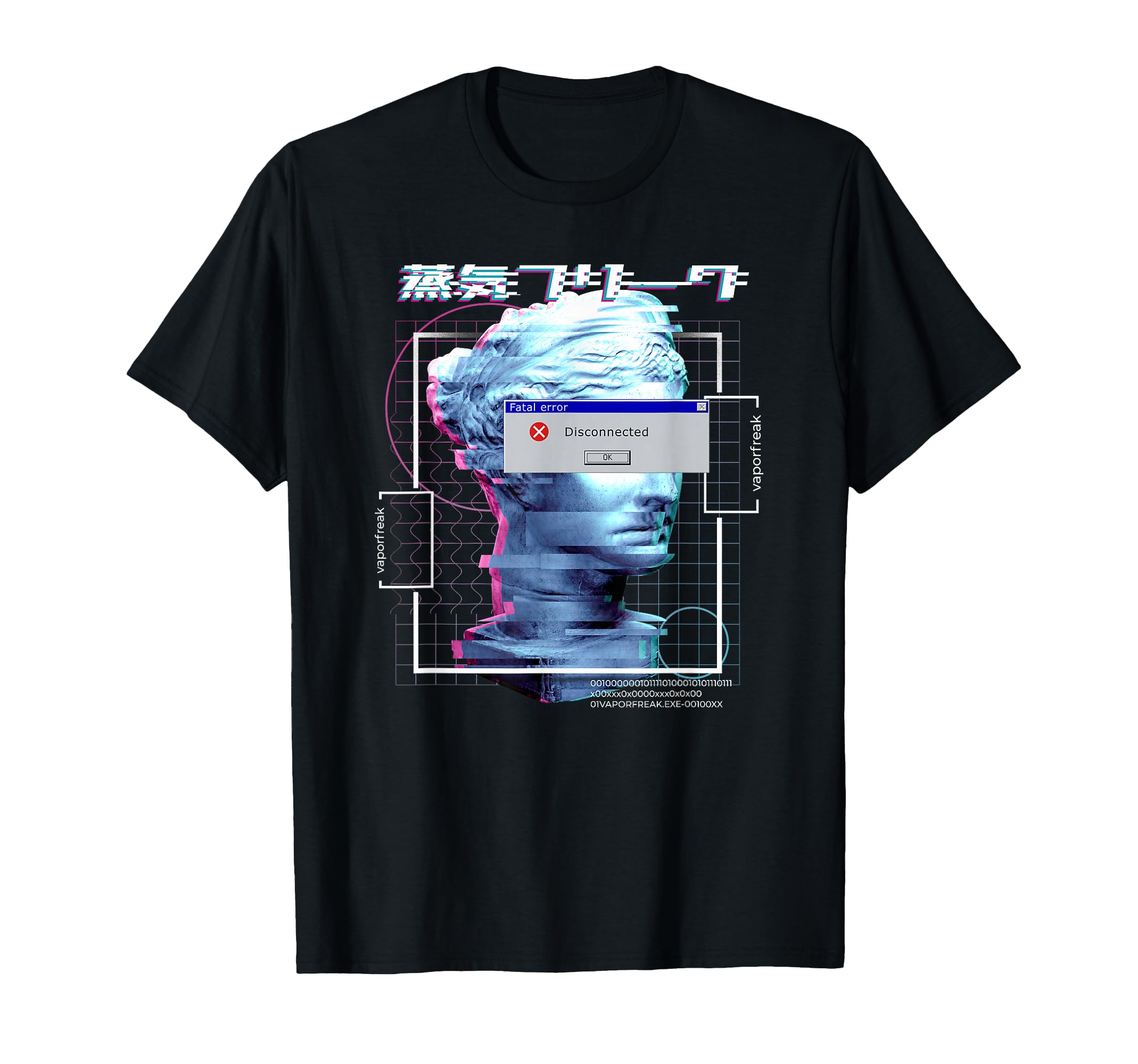 Japanese Aesthetic Fatal Error T-Shirt - Aesthetic Graphic Men Women - T-Shirt, Sweatshirt, Hoodie