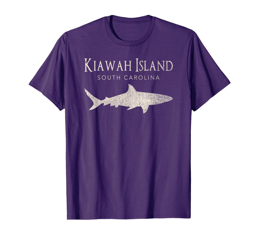 Kiawah Island Sc Shark T-Shirt - Minimalist Print for Adults - T-Shirt, Sweatshirt, Hoodie