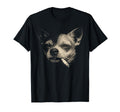 Funny Smoking Chihuahua Y2K Grunge Dog T-Shirt - Trendy Graphic Unisex - T-Shirt, Sweatshirt, Hoodie