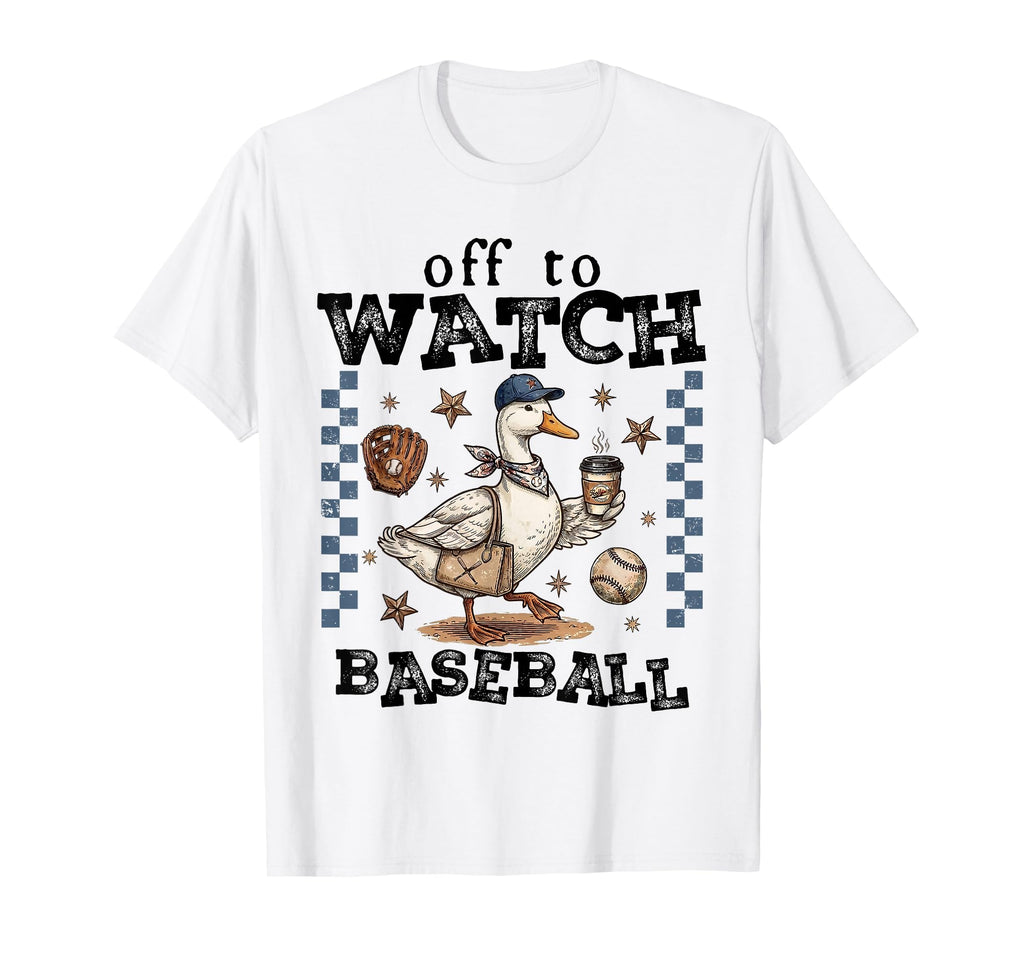 Off To Watch Baseball Funny Baseball Mom T-Shirt - Trendy Graphic Unisex - T-Shirt, Sweatshirt, Hoodie