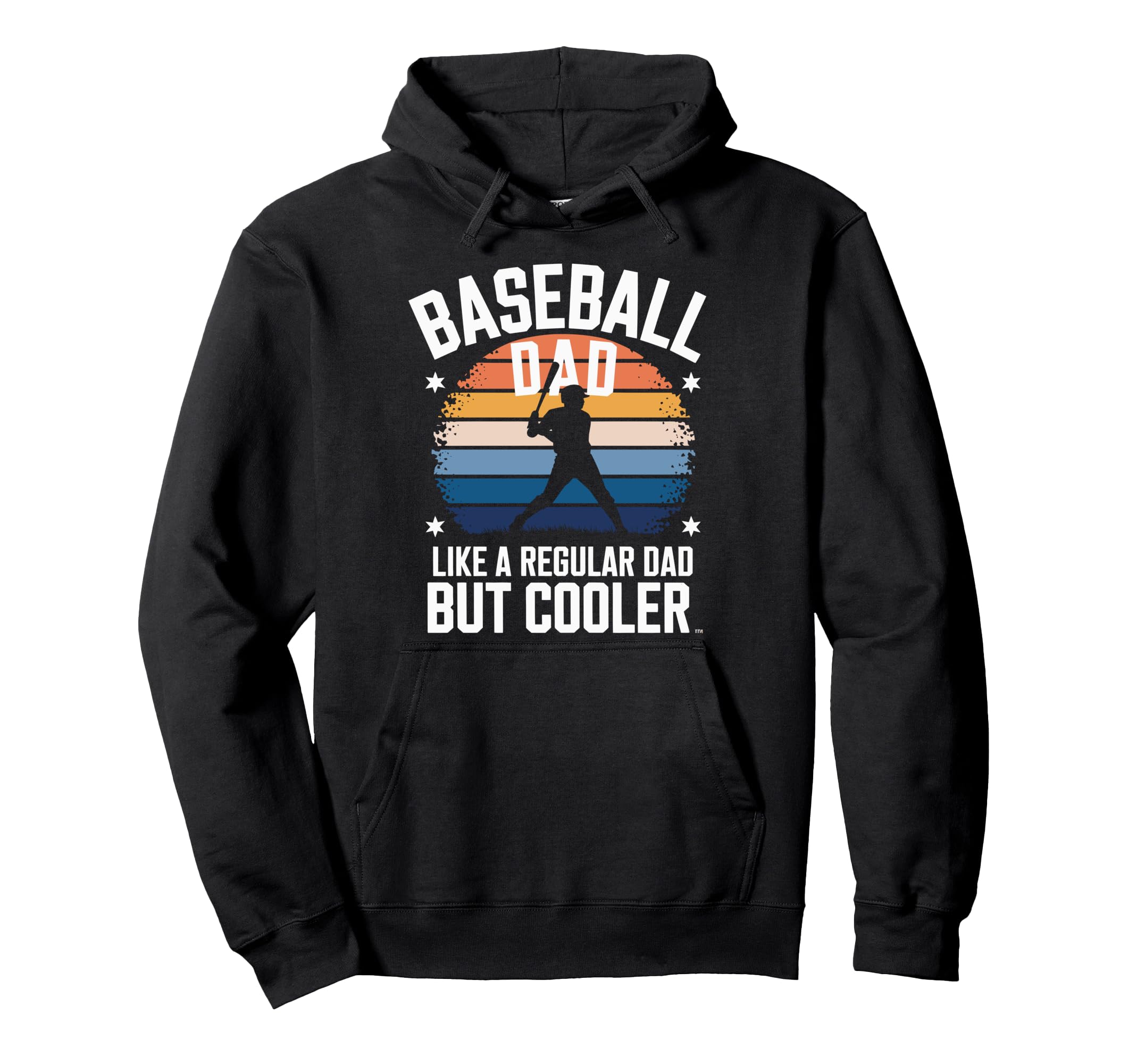 Baseball Dad Like Regular Dad But Cooler Hoodie - Novelty Apparel Men Women - T-Shirt, Sweatshirt, Hoodie