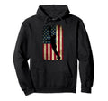 Outfielder Glove American Flag Hoodie - Aesthetic Graphic for Adults - T-Shirt, Sweatshirt, Hoodie