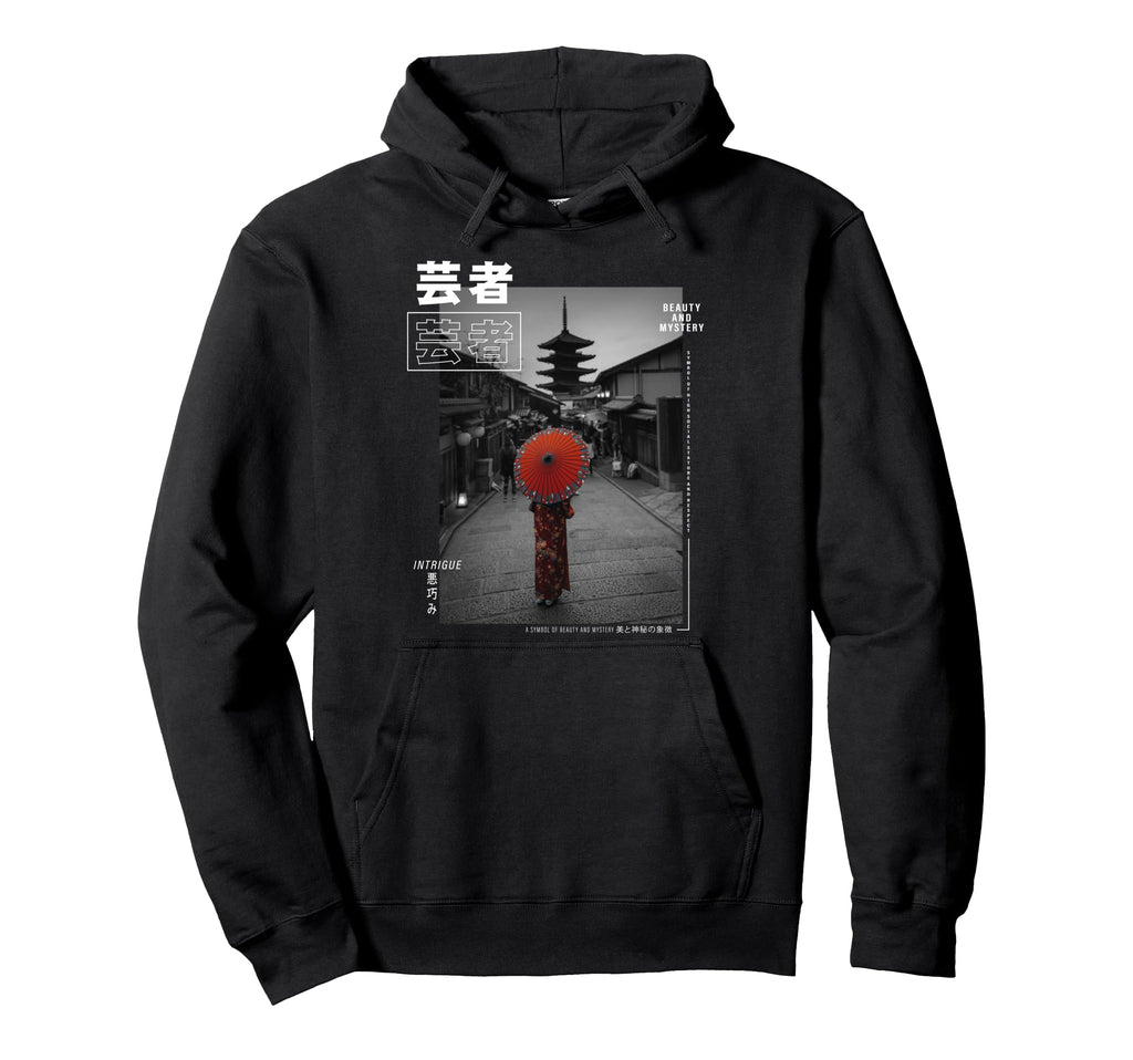 Kyoto Vaporwave Aesthetics Japanese Hoodie - Fun Novelty Design Men Women - T-Shirt, Sweatshirt, Hoodie