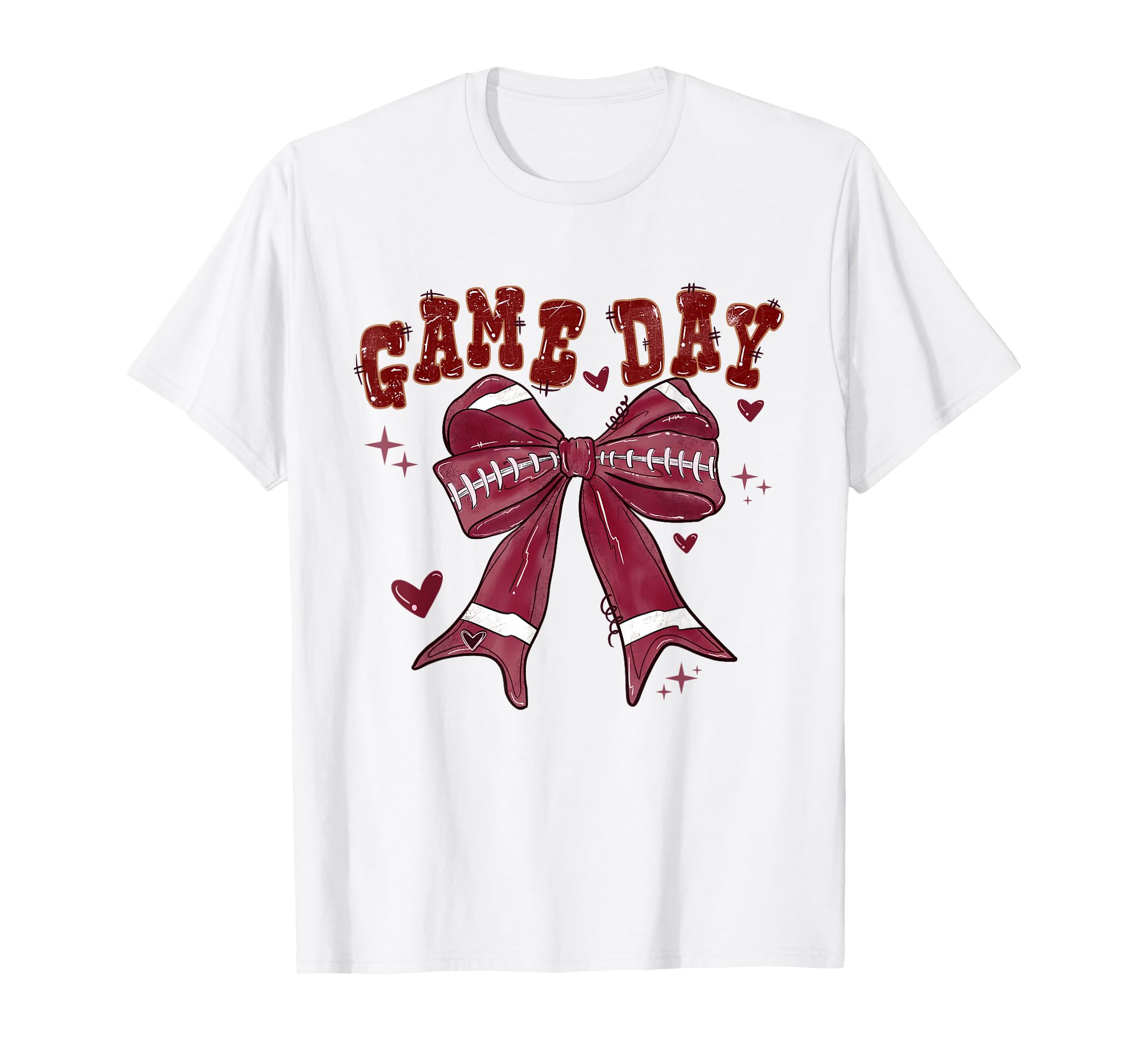 Coquette Football Mama Aesthetic Bow Love T-Shirt - Graphic Print Unisex - T-Shirt, Sweatshirt, Hoodie