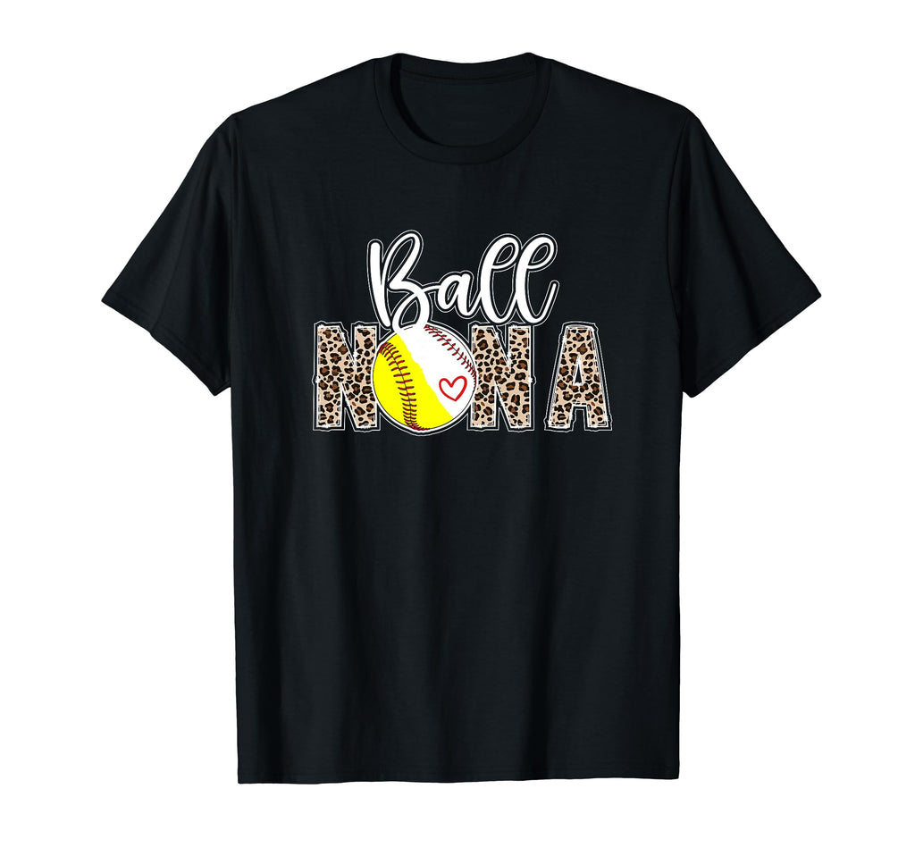 Ball Nana Leopard Softball Baseball T-Shirt - Aesthetic Graphic Unisex - T-Shirt, Sweatshirt, Hoodie
