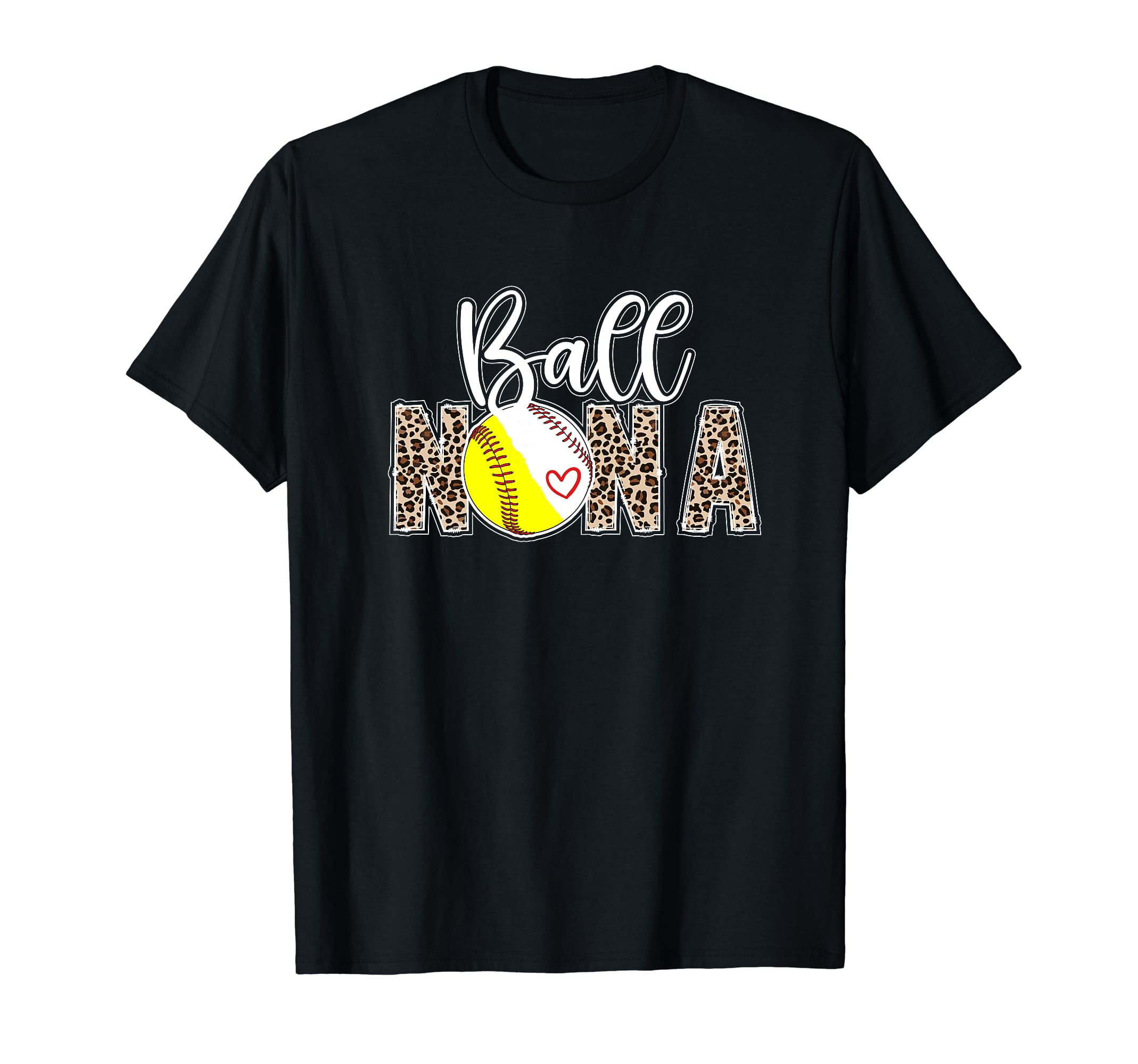 Ball Nana Leopard Softball Baseball T-Shirt - Aesthetic Graphic Unisex - T-Shirt, Sweatshirt, Hoodie