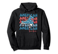 July 4Th Roller Skates American Flag Hoodie - Casual Everyday Wear Unisex - T-Shirt, Sweatshirt, Hoodie