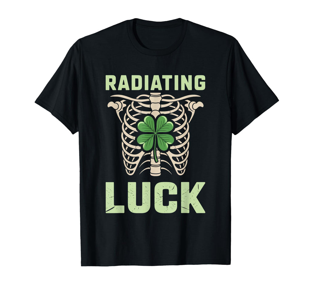Radiating Luck St Patricks Day T-Shirt - Minimalist Print for Adults - T-Shirt, Sweatshirt, Hoodie