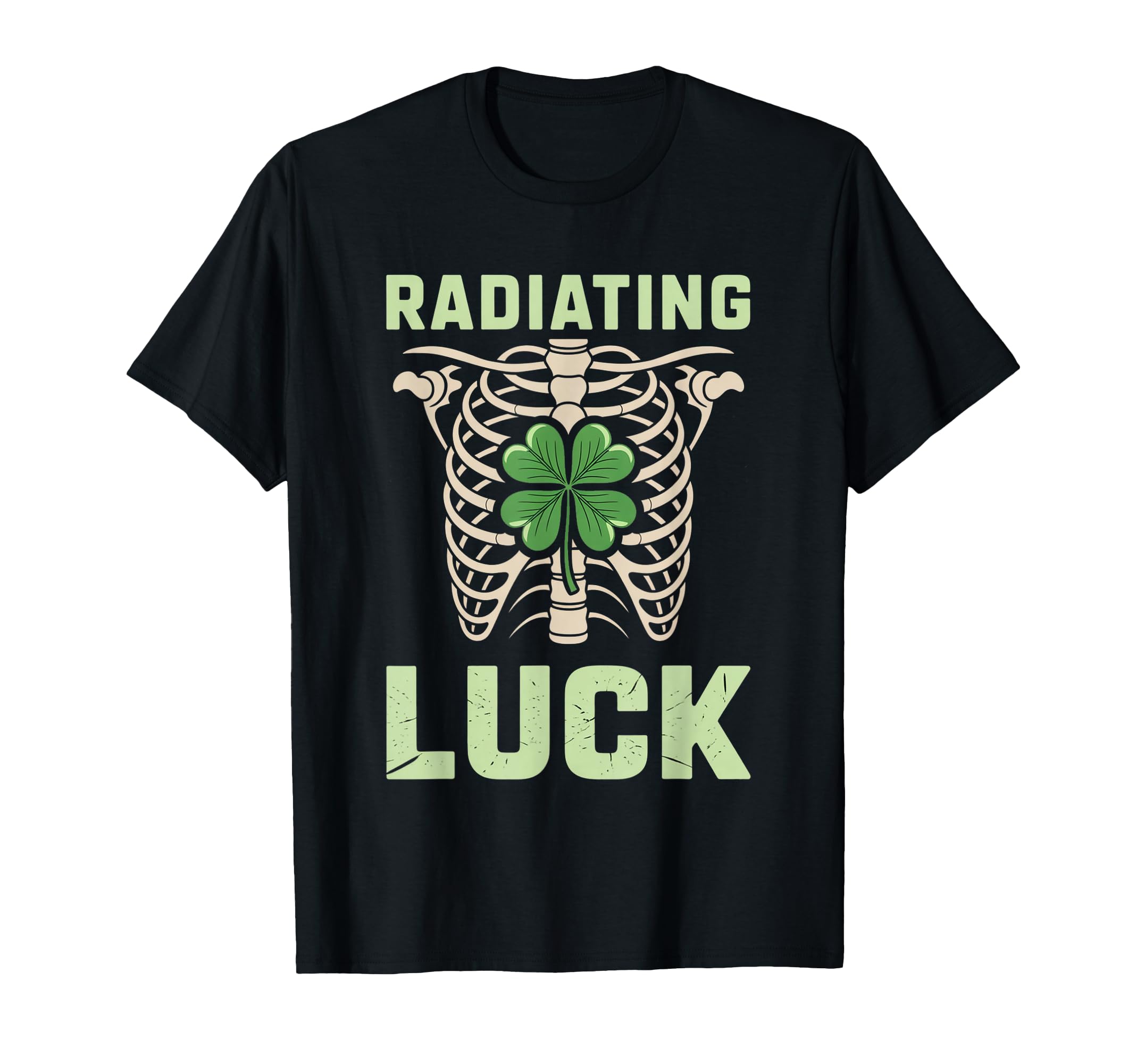 Radiating Luck St Patricks Day T-Shirt - Minimalist Print for Adults - T-Shirt, Sweatshirt, Hoodie