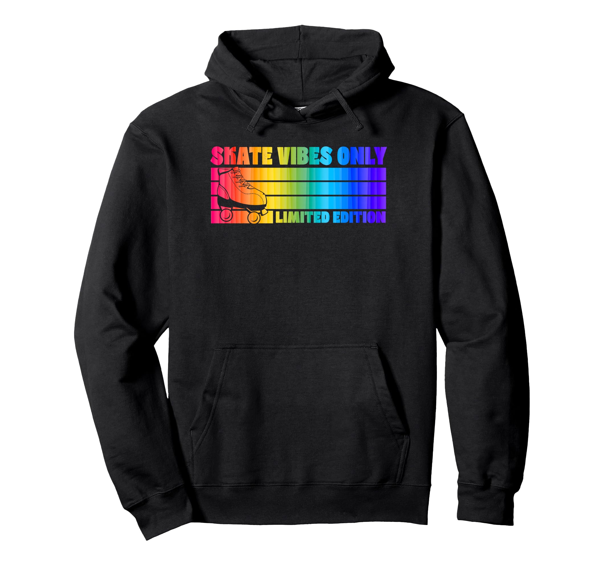 Skate Vibes Only Roller Skating Hoodie - Minimalist Print for Adults - T-Shirt, Sweatshirt, Hoodie