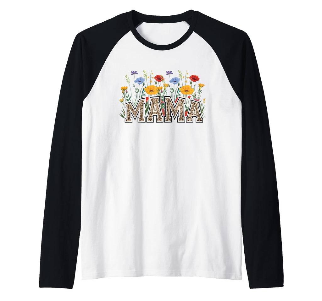 Mama Flowers Mom Mother Floral Gift Wild T-Shirt - Minimalist Print Unisex - T-Shirt, Sweatshirt, Hoodie
