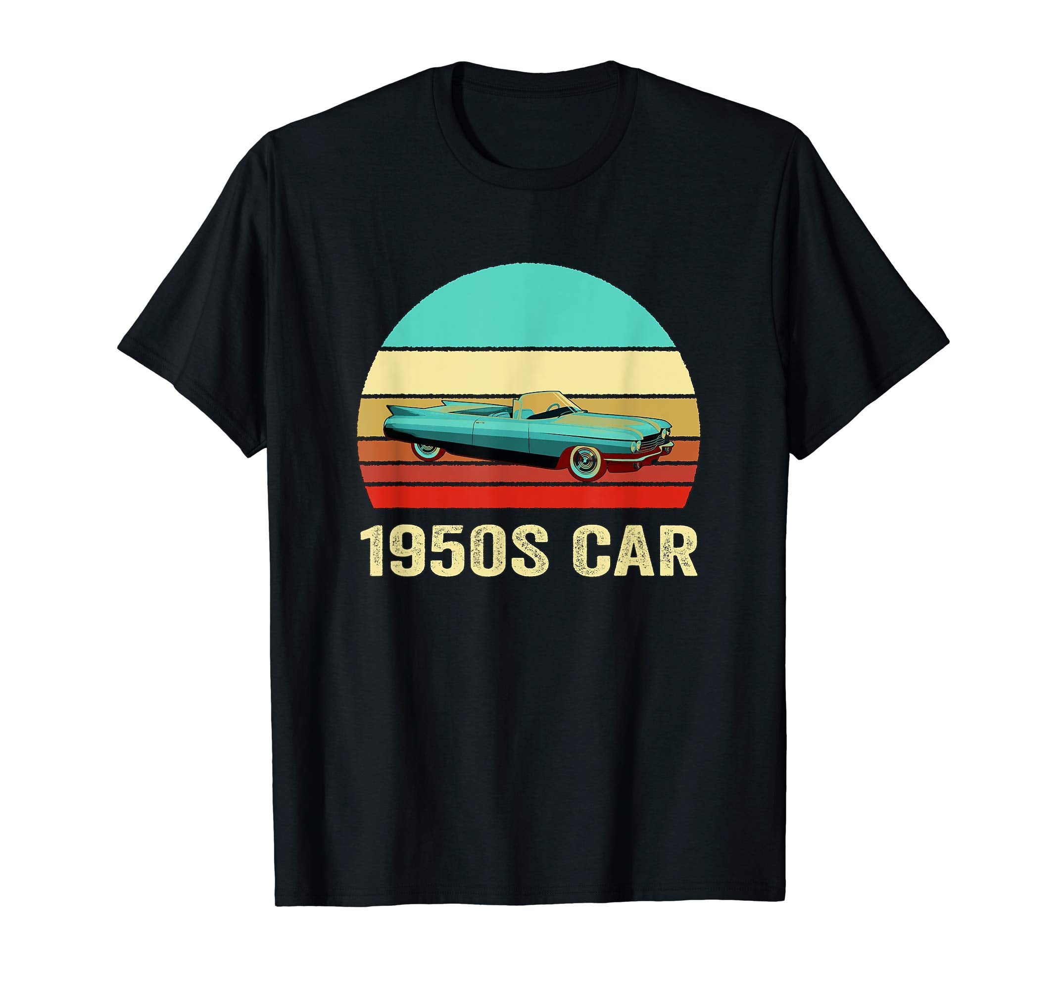 Sunset 1950S Car T-Shirt - Minimalist Print Unisex - T-Shirt, Sweatshirt, Hoodie
