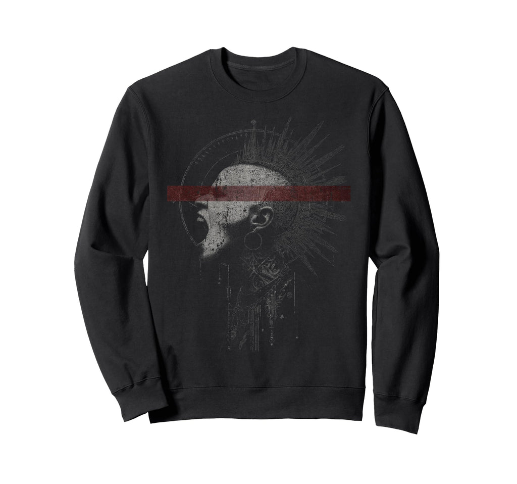 Gothic Punk Dark Y2K Streetwear Sweatshirt - Casual Everyday Wear Men Women - T-Shirt, Sweatshirt, Hoodie
