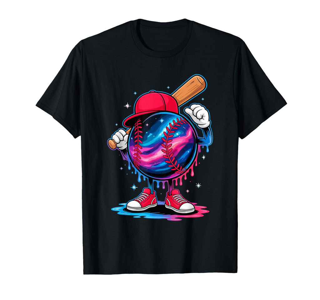 Space Dripping Galaxy Baseball T-Shirt - Streetwear Style for Adults - T-Shirt, Sweatshirt, Hoodie