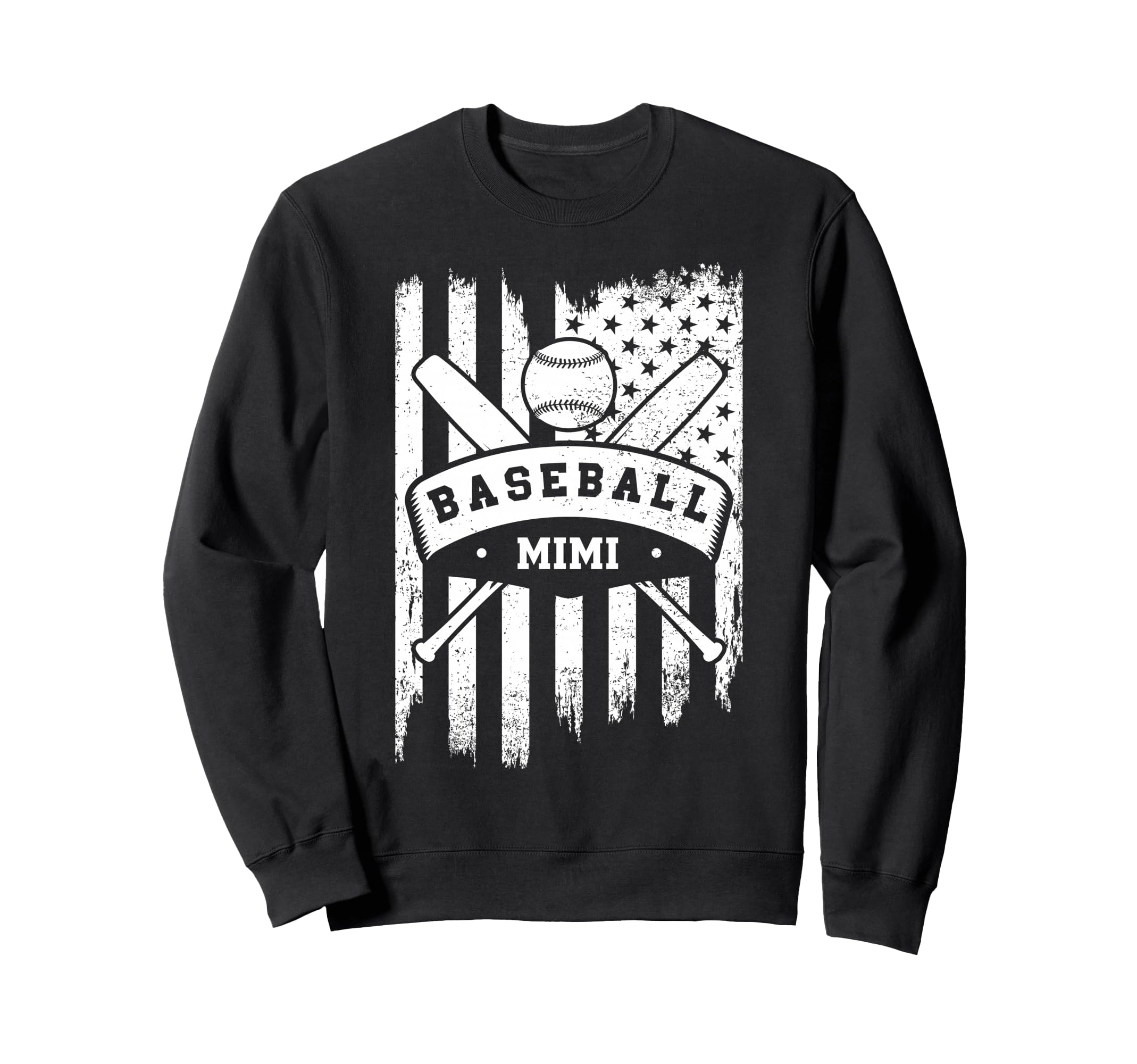 Baseball Mimi Usa American Flag Sweatshirt - Streetwear Style Unisex - T-Shirt, Sweatshirt, Hoodie