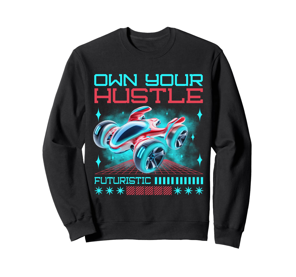 Y2K Hustle Bold Urban Graffiti Sweatshirt - Streetwear Style Unisex - T-Shirt, Sweatshirt, Hoodie