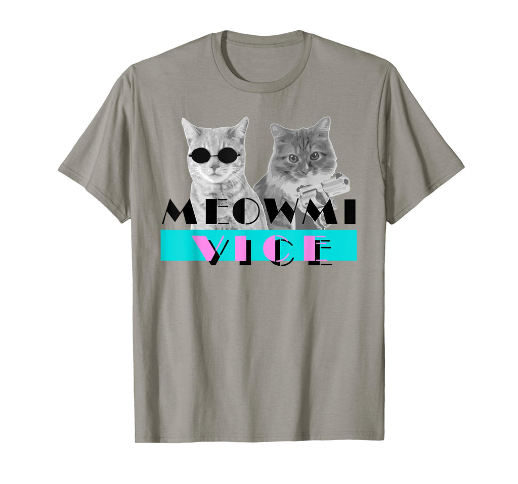 Kitten Meowmi Vice 80S Miami Funny Cat T-Shirt - Aesthetic Graphic Unisex - T-Shirt, Sweatshirt, Hoodie