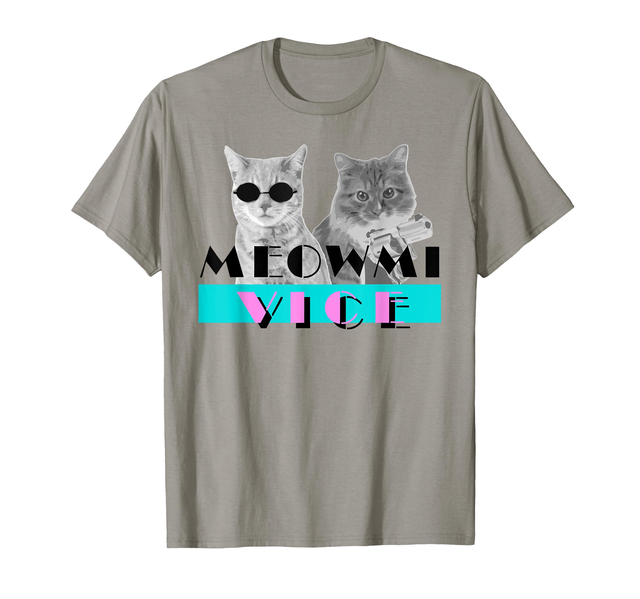 Kitten Meowmi Vice 80S Miami Funny Cat T-Shirt - Aesthetic Graphic Unisex - T-Shirt, Sweatshirt, Hoodie