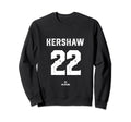 Clayton Kershaw 22 Mlbpa Los Sweatshirt - Custom Art Print Men Women - T-Shirt, Sweatshirt, Hoodie