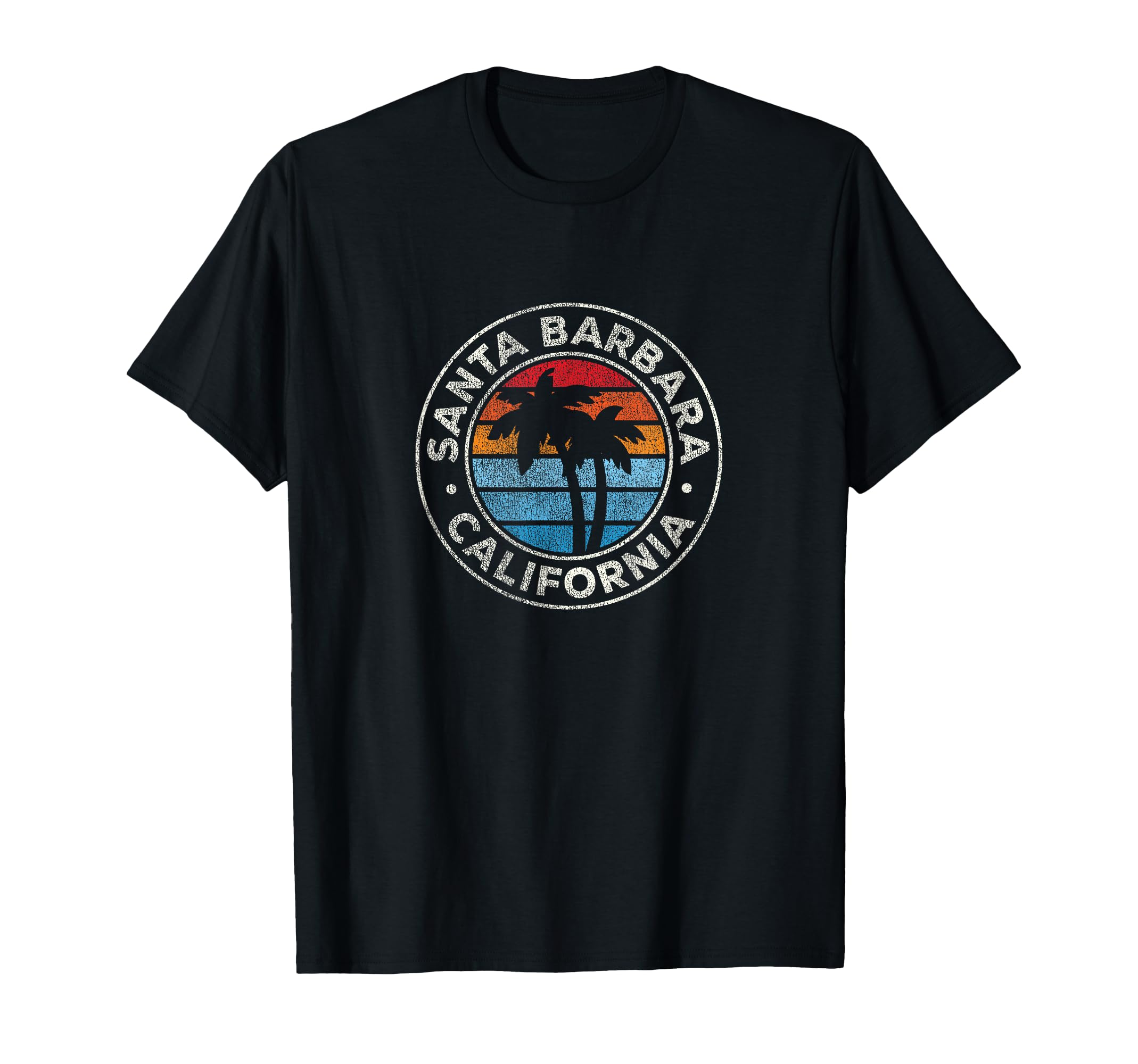 Santa Barbara California Ca 70S T-Shirt - Unique Graphic for Adults - T-Shirt, Sweatshirt, Hoodie