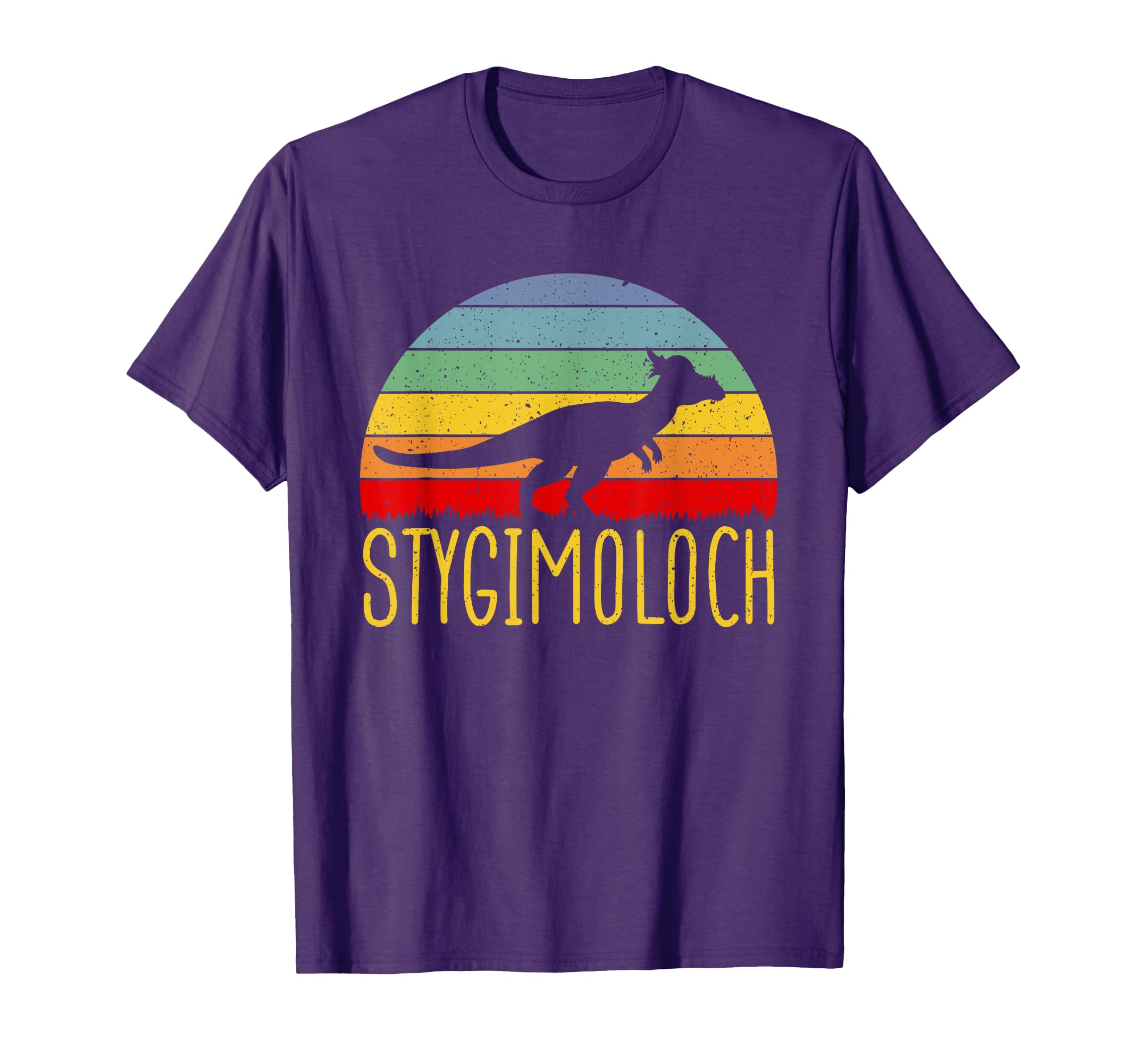 Stygimoloch Sunset Dinosaur Paleontology T-Shirt - Graphic Print Men Women - T-Shirt, Sweatshirt, Hoodie