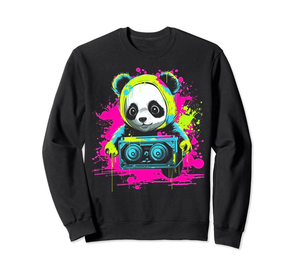 Kawaii Panda Dj Japanese Edm Y2K Sweatshirt - Fun Novelty Design Men Women - T-Shirt, Sweatshirt, Hoodie