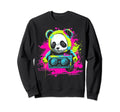 Kawaii Panda Dj Japanese Edm Y2K Sweatshirt - Fun Novelty Design Men Women - T-Shirt, Sweatshirt, Hoodie