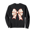 Coquette Bow Baseball Mama Sweatshirt - Aesthetic Graphic for Adults - T-Shirt, Sweatshirt, Hoodie