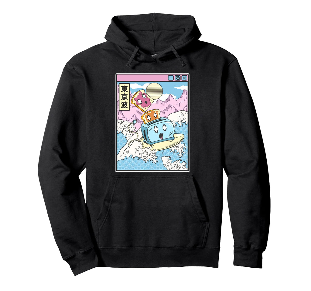 Surfing Toaster Peanut Butter Jelly Hoodie - Custom Art Print Men Women - T-Shirt, Sweatshirt, Hoodie