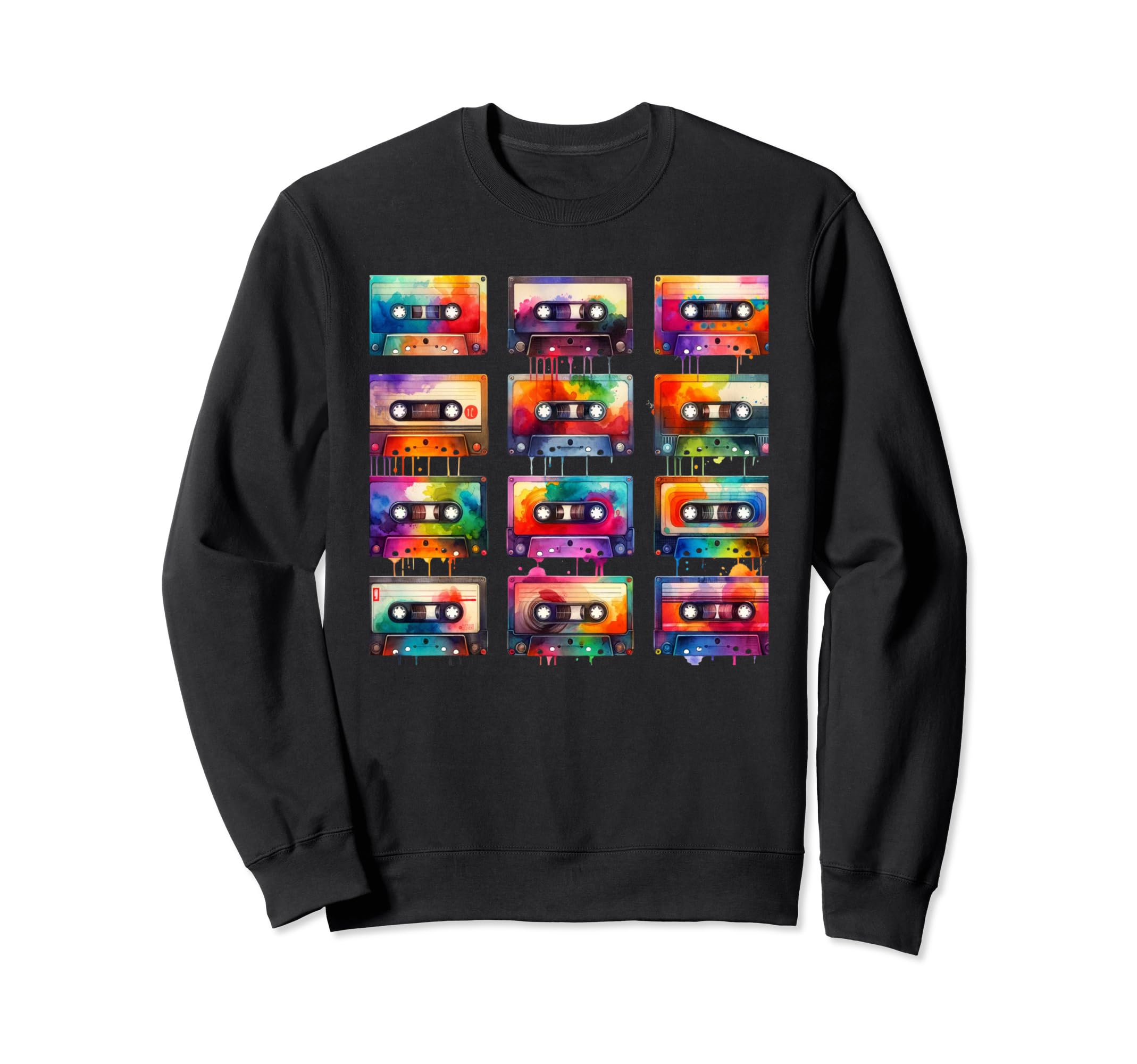 Cassette Tape Music Lover Sweatshirt - Trendy Graphic for Adults - T-Shirt, Sweatshirt, Hoodie