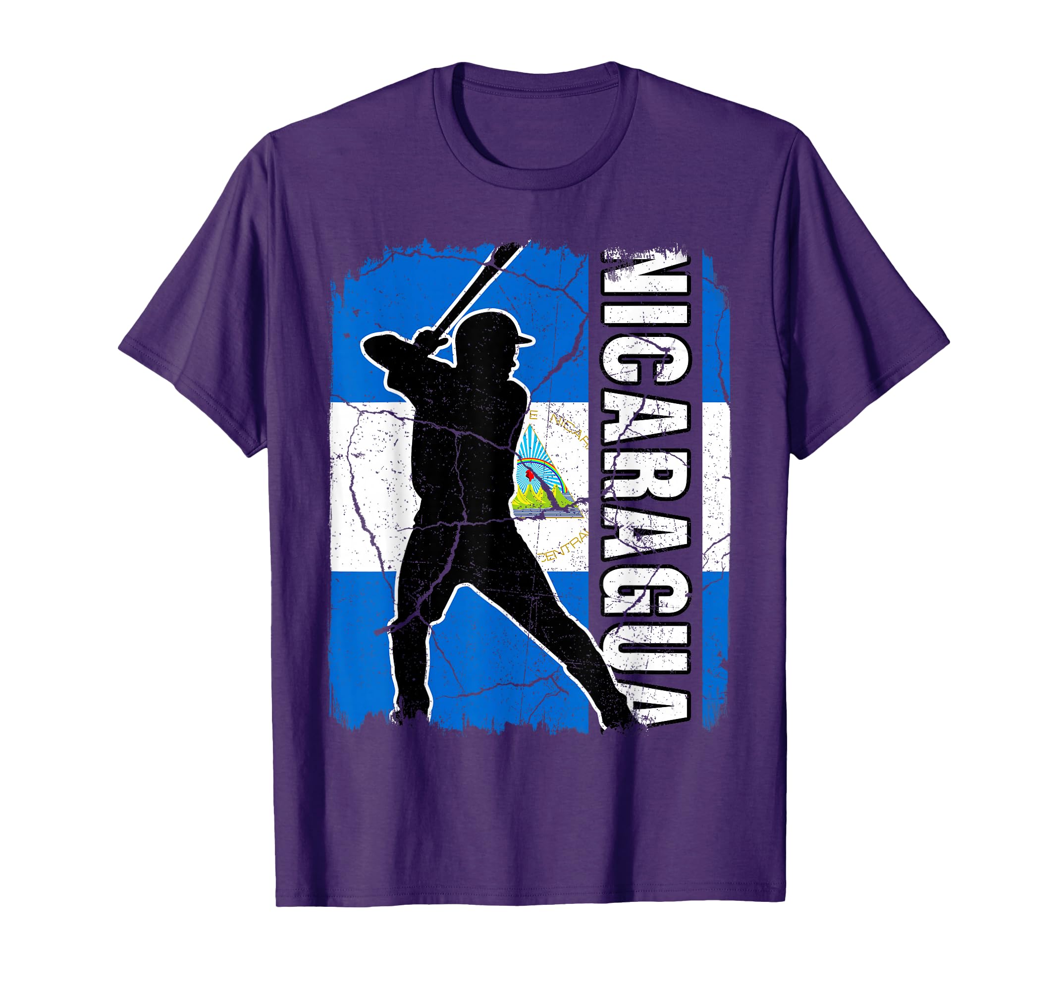 Nicaraguan Baseball Player Nicaragua T-Shirt - Minimalist Print for Adults - T-Shirt, Sweatshirt, Hoodie