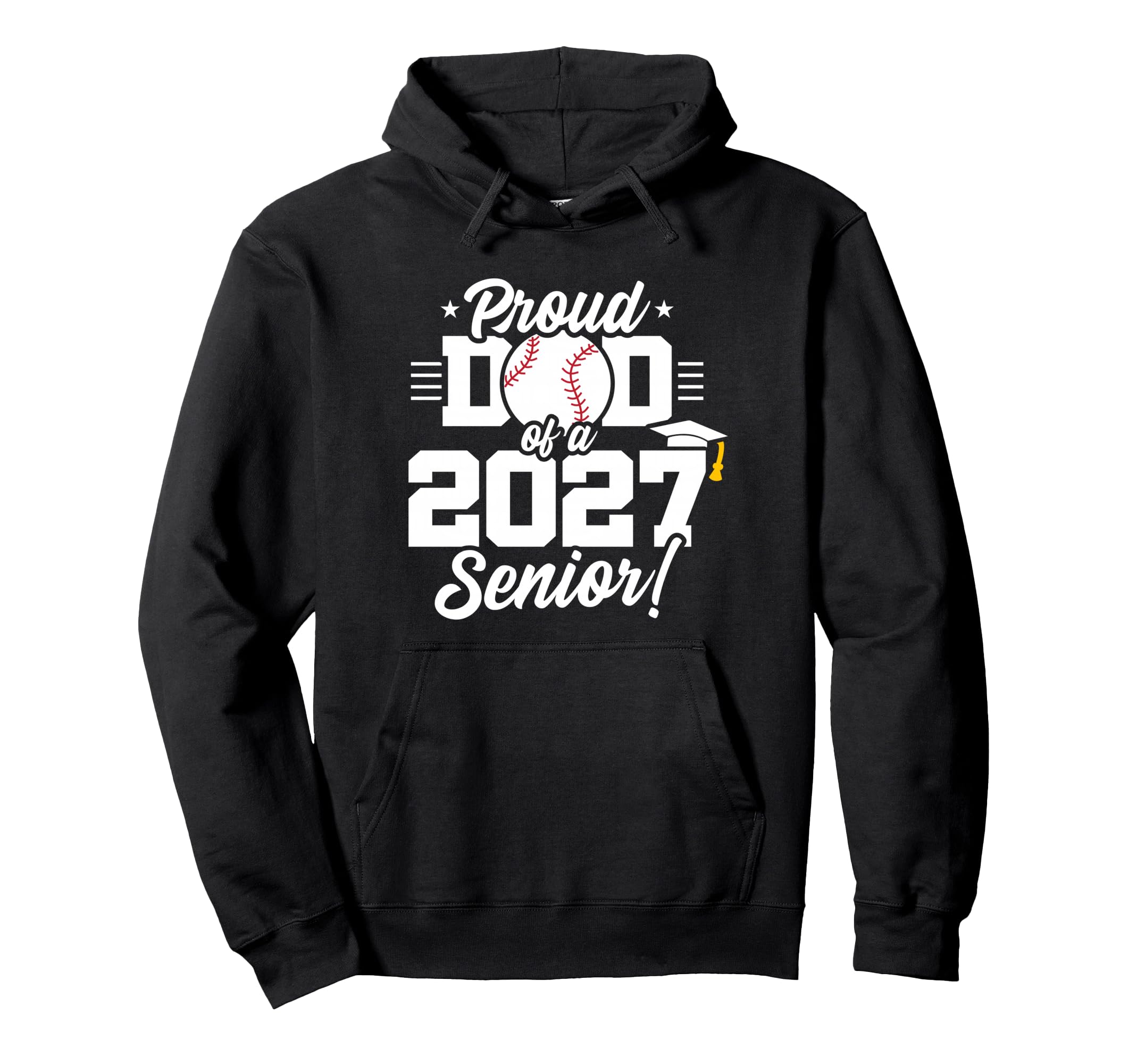 Class 2027 Senior Year Baseball Hoodie - Casual Everyday Wear Men Women - T-Shirt, Sweatshirt, Hoodie