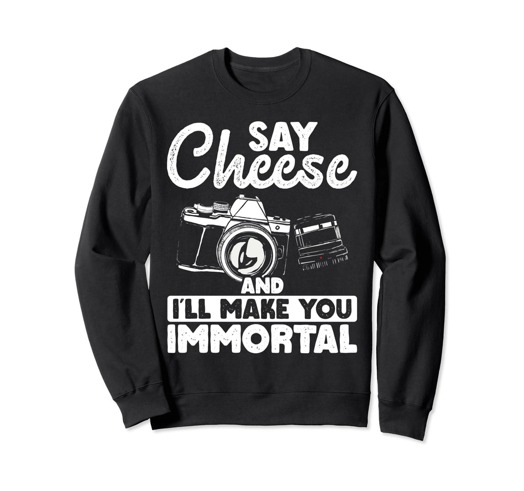 Photo Camera Photographer Flash People Sweatshirt - Trendy Graphic Unisex - T-Shirt, Sweatshirt, Hoodie