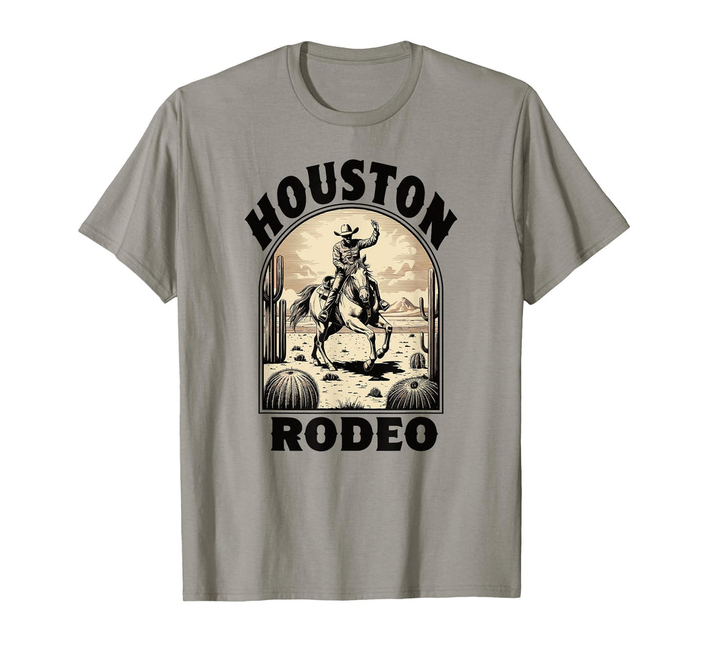 Houston Rodeo Bronc Horse Riding T-Shirt - Aesthetic Graphic for Adults - T-Shirt, Sweatshirt, Hoodie