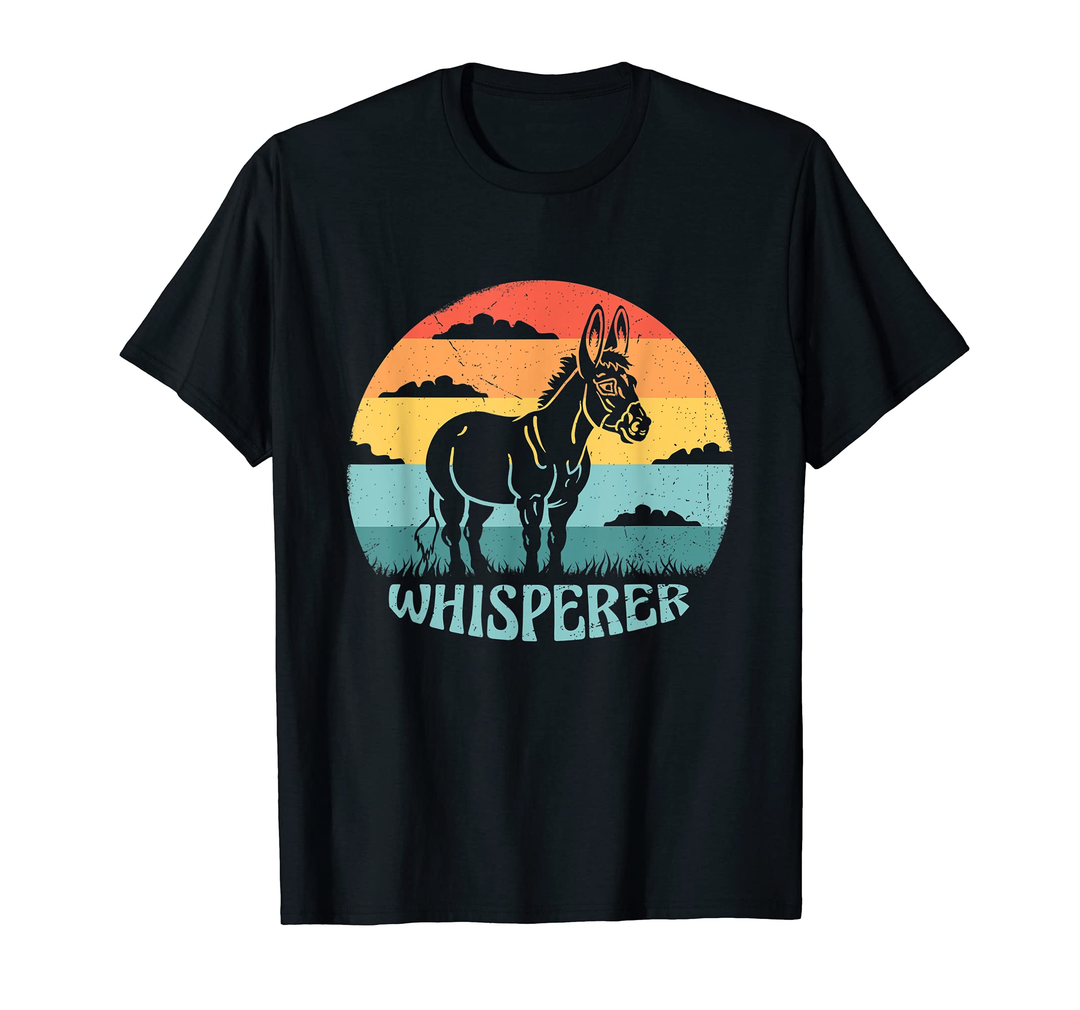 Donkey Whisperer Sunset Donkey Lover T-Shirt - Aesthetic Graphic Men Women - T-Shirt, Sweatshirt, Hoodie