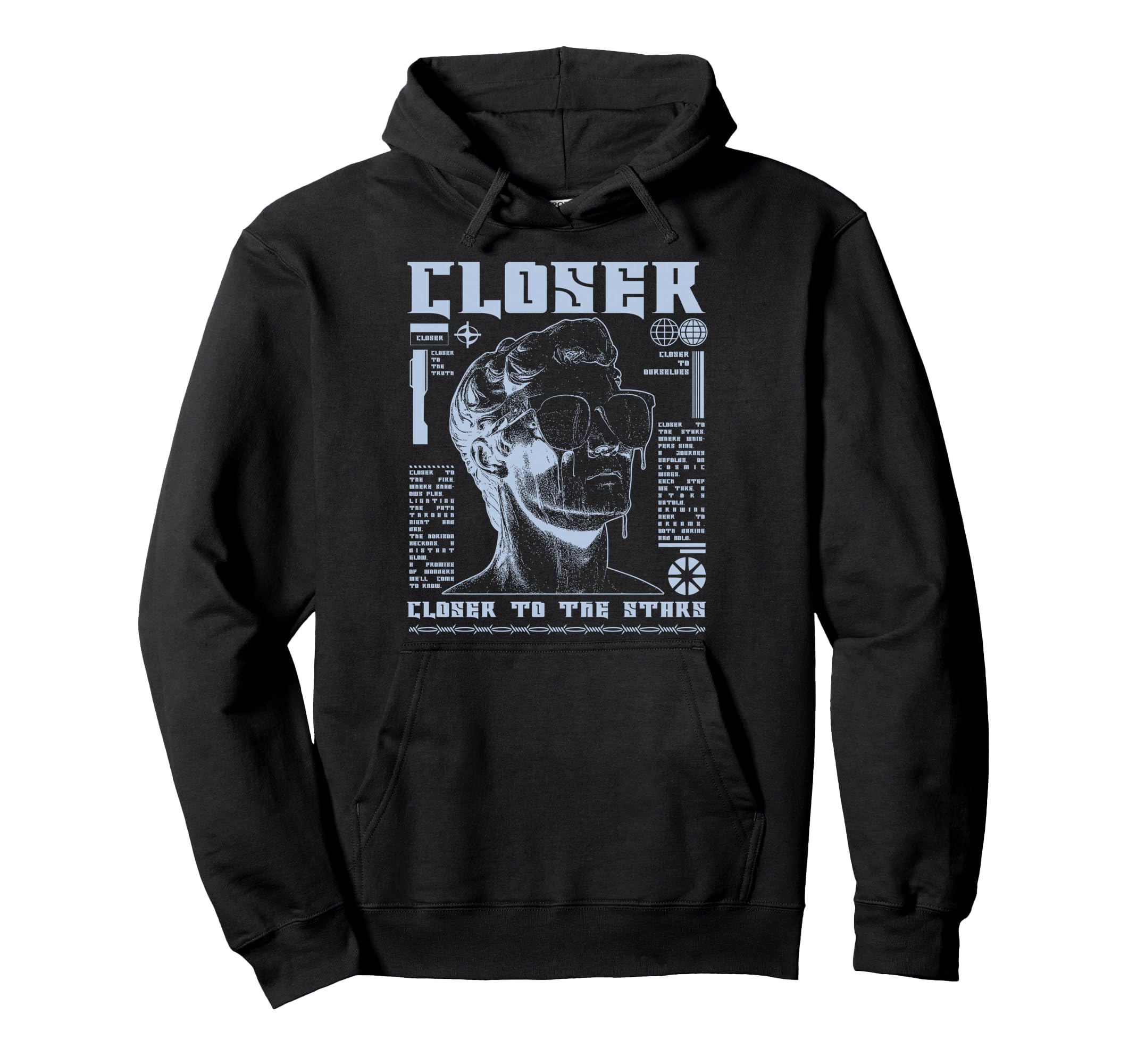 Y2K Closer Bold Urban Graffiti Aesthetic Hoodie - Graphic Print Unisex - T-Shirt, Sweatshirt, Hoodie