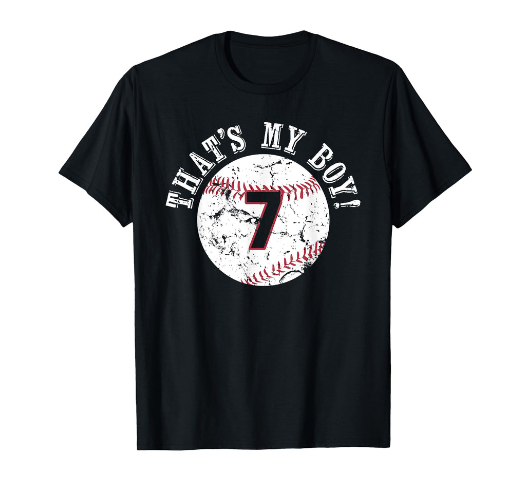 Unique Thats My 7 Baseball Player Mom Or T-Shirt - Minimalist Print Unisex - T-Shirt, Sweatshirt, Hoodie