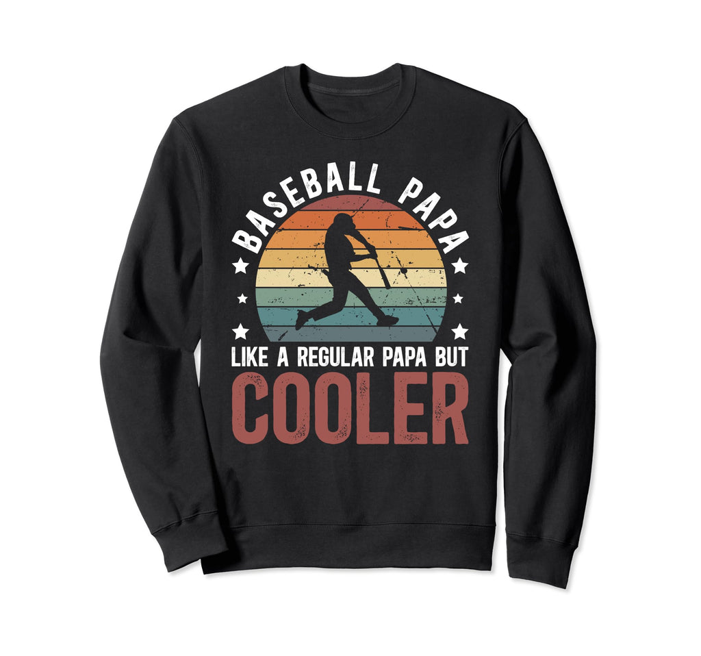 Baseball Papa Grandpa Papa Sweatshirt - Minimalist Print Men Women - T-Shirt, Sweatshirt, Hoodie